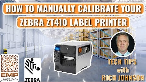 Tech Tips with Rich - How to Manually Calibrate Your Zebra ZT410 Label Printer | EMP Tech Group