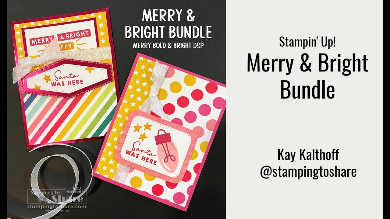 Stampin' Up! Merry & Bright Gift Card Holder & Christmas Card