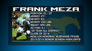 Mcallen Memorial Ol Frank Meza Senior Highlights