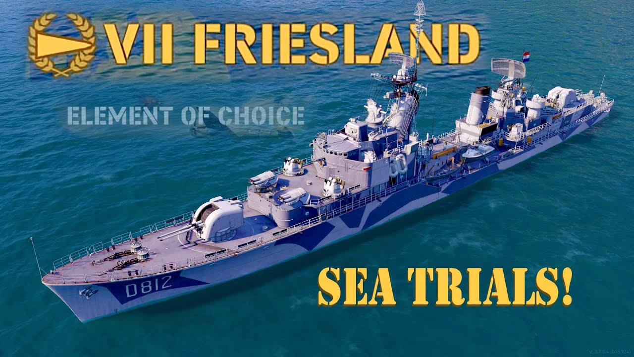 Friesland Tier 7 Premium Destroyer World of Warships Legends YouTube