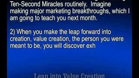 Mark Hamilton - Leap Into Value Creation