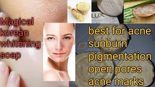 Whitening  besan soap for all skin problem#acne#openpores#sunburn#acnescars#pigmentation etc
