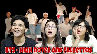 BTS High notes and Falsettos compilation | Reaction
