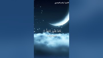 سورة الغاشية من ايه 1 الى ايه 14 بصوت الشيخ ياسر الدوسري