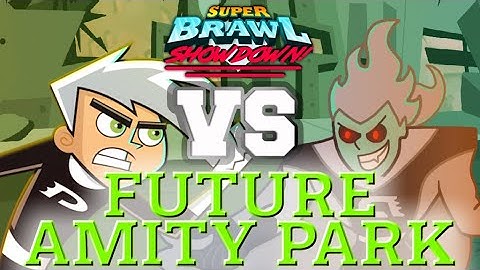 Danny Phantom vs Dark Danny Phantom | Super Brawl Showdown v0.2.5c Full Match Gameplay