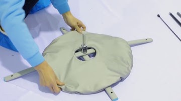 PDYEAR advertising trade show promotional teardrop flag banner stands installation instructions