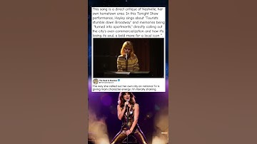 She Called Out Her Own City #HayleyWilliams, #Paramore, #TonightShow, #LiveMusic, #Nashville,