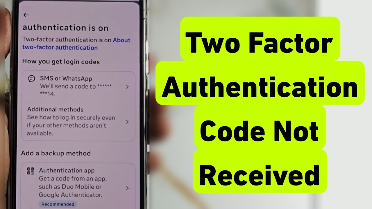 Two Factor Authentication Code Not Received Problem | Facebook Me Two ...