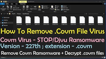 .Covm File Virus/.Covm Ransomware Removal (+Recover .Covm Files)