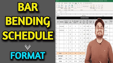 BBS (Bar Bending Schedule) Format for Steel Calculation Work @gharnirmanbymukesh