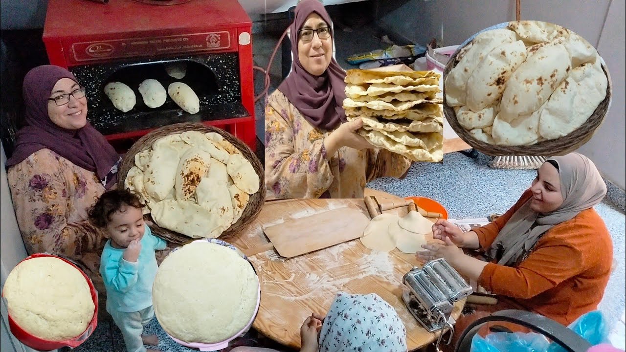 العيش الناشف والجرجوق الفلاحي ☝️الفرق بينهم مخبوزات سهلة وبالماكنه تعمليها 🧺البيت من غير دقيق بيبقى