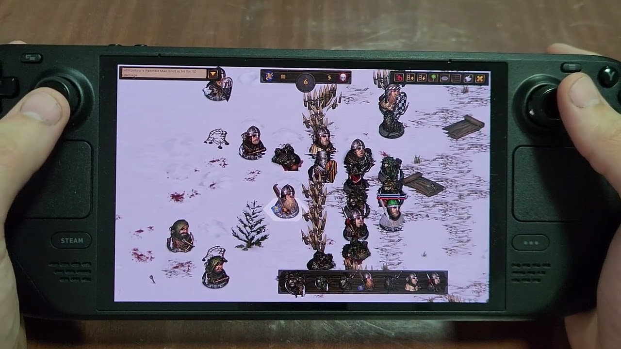 Battle Brothers - Steam Deck Oled Gameplay 