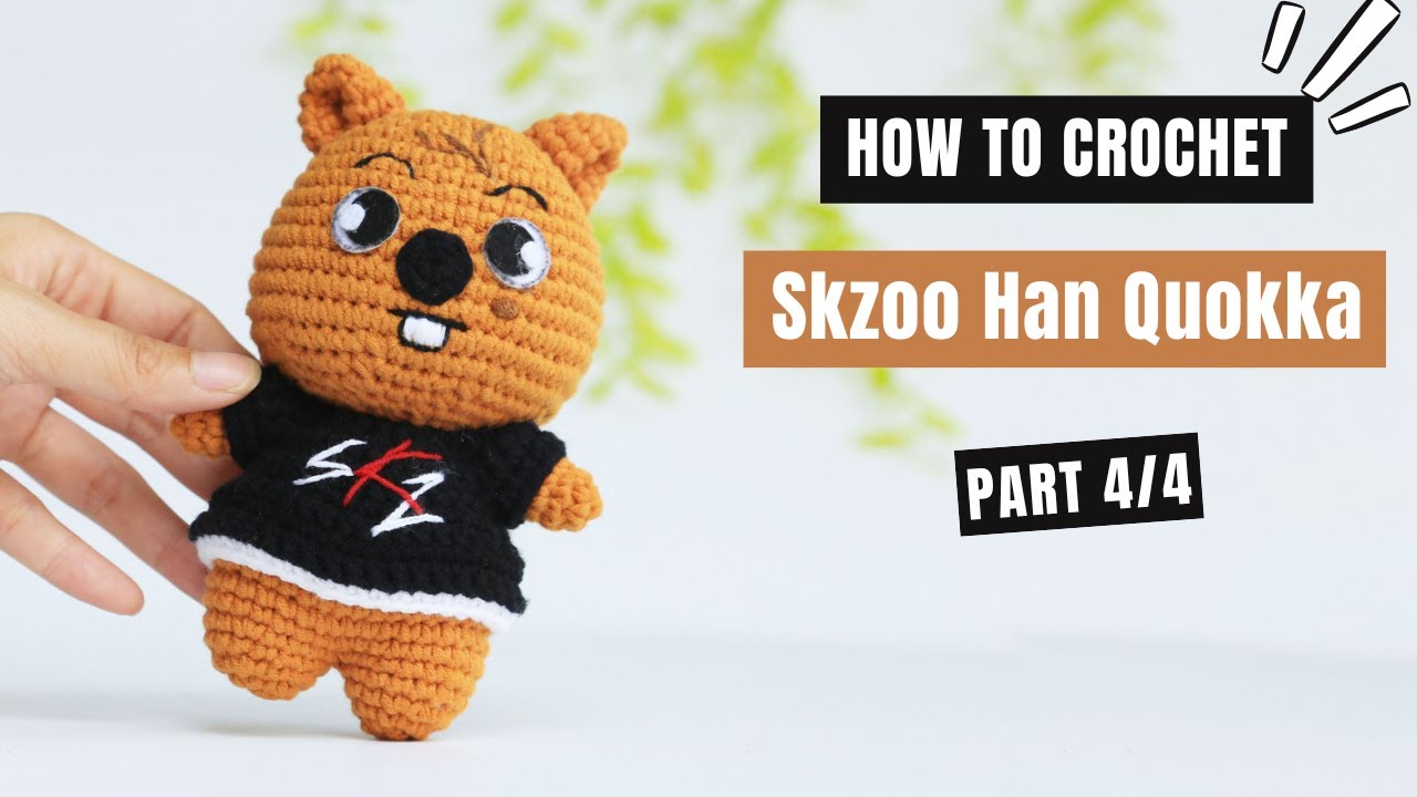 #482 | SKZOO Han Quokka  Amigurumi (4/4) | How To Crochet Animals Amigurumi | @AmiSaigon