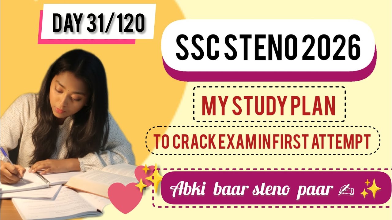 SSC STENOGRAPHER 2026| DAY 31/120 | Rani Mam + Parmar Sir + Anubhav Sir+ Nimisha mam = Selection? 🎯