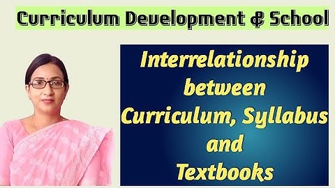 Interrelationship between Curriculum, Syllabus and Textbooks