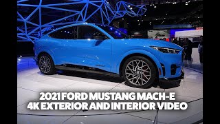 2021 Ford Mustang Mach E 4K video exterior and interior at the 2019 LA Auto Show