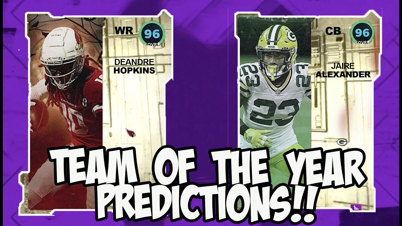 TEAM OF THE YEAR PREDICTIONS!! MADDEN 21 ULTIMATE TEAM TOTY PLAYOFFS TOTW MVP SERIES REDUX