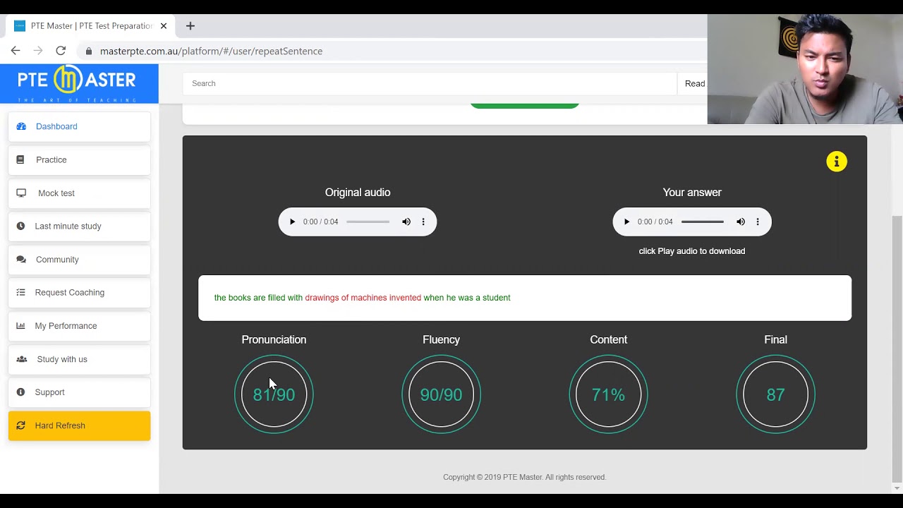 PTE Repeat sentence by Sachit Malla