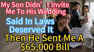 My Son Didn’t Invite Me To His Wedding, Said In Laws Deserved It. Then He Sent Me A $65,000 Bill