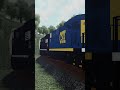 NS Freight Navigating the Hills RO-Scale Aurora District #roblox #roscale #shorts #trains