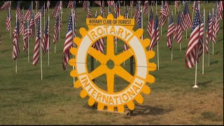 1,000 American flags pay tribute to veterans and first responders, both past and present