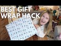 Gift wrap hack for when there&#39;s not enough paper
