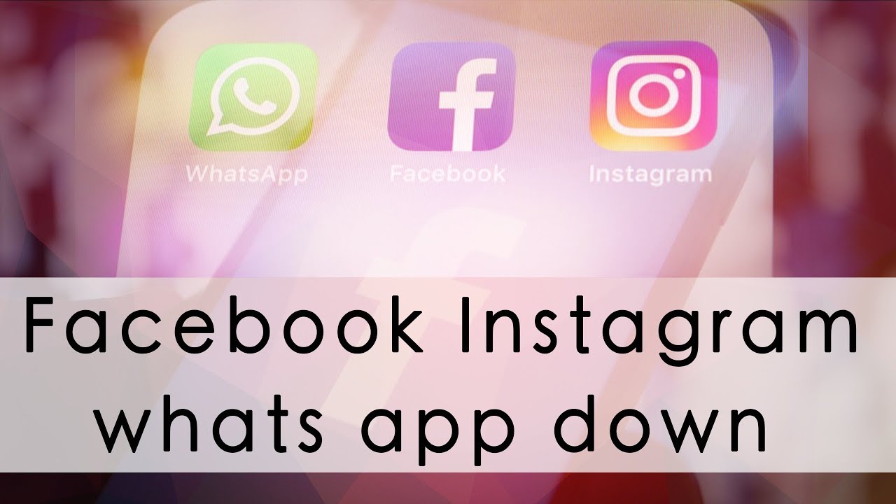 Facebook Instagram whats app down | Max News