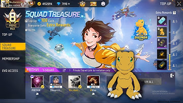 FREE Pet Skill in Squad Treasure Event Free Fire | Squad Treasure Top Event Free Fire 
