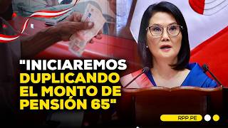 Keiko Fujimori pledges to double the Pension 65 amount for senior citizens
