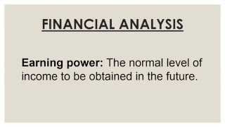 EARNING POWER