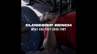 Close Grip Bench-How, Why & When? #shorts
