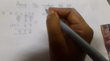 "ARRANGE THE NUMBERS IN COLUMNS AND ADD" in easy way  # viral #youtube video#