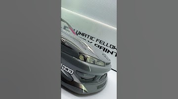 All made with paint. Customizing RC drift bodyshells with airbrushing techniques