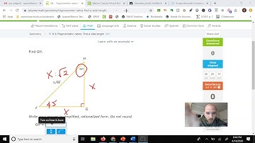 IXL Geometry R.8 - Special Right Triangles