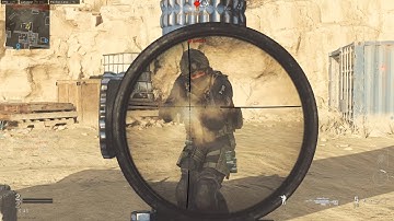Quick scope headshot through dust with ax-50 in rust #shorts