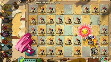 plants vs zombie 2 pyramid of doom level 186