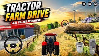 Tractor 🚜🚜 Farm Drive 🤯 Real village adventure 😲 game #tractor #gaming #youtube  screenshot 5