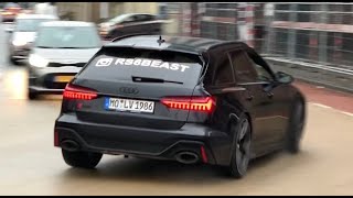 Audi RS6 2020 | Accelerating fast, sound exhaust! | Audi RS6 Avant C8