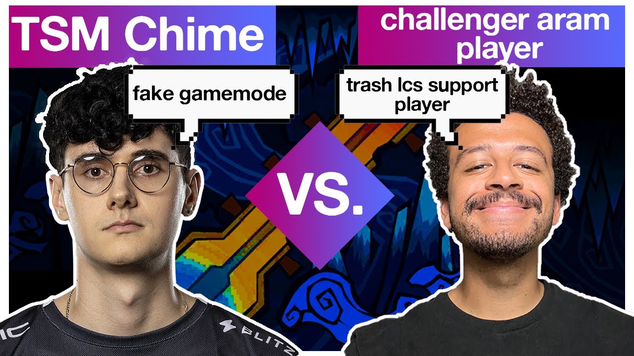 Can LCS PRO TSM CHIME beat a CHALLENGER ARAM mmr player