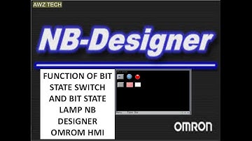 FUNCTION OF BIT STATE SWITCH AND BIT STATE LAMP NB Designer Omron HMI