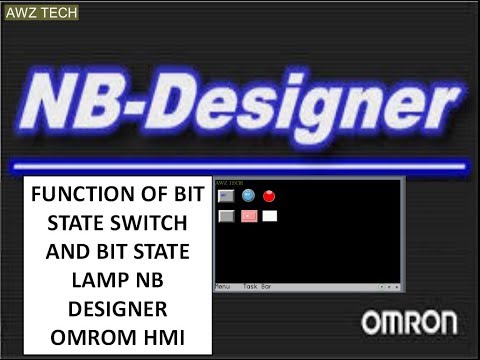 FUNCTION OF BIT STATE SWITCH AND BIT STATE LAMP NB Designer Omron HMI