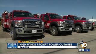 High winds prompt power outages in Ramona