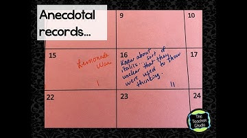 Reading Anecdotal Calendar System
