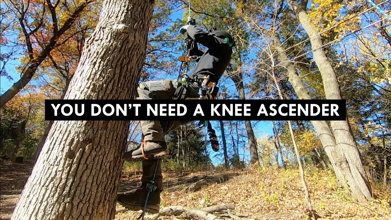 Хождение по канату без коленного зажима