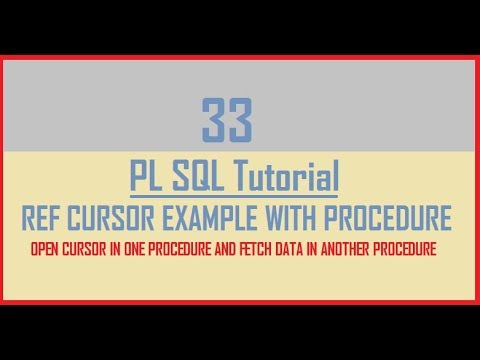 Video: Ano ang ref cursor sa Oracle?