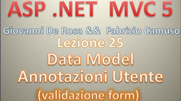 ASP .NET MVC 5 (Playlist 1) ITA 25: Models - convalida dei dati con annotazioni utente