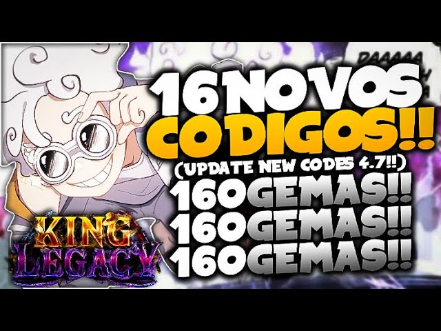 NEW CODES] NOVOS CÓDIGOS com MUITAS GEMAS e BELI no KING PIECE/ KING LEGACY  ROBLOX 