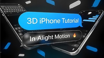 ULTIMATE 3D iPhone Tutorial | Alight Motion 🔥
