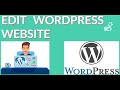 HOW  TO CREATE WORDPRESS WEBSITE|| HOW TO EDIT WORDPRESS WEBSITE || CREATE WEBSITE IN WORDPRESS
