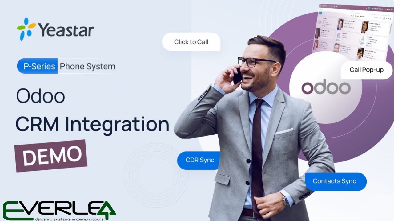 [Demo]Odoo CRM Integration with Yeastar P-Series Phone System